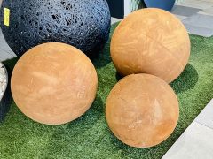 boules corten exposition