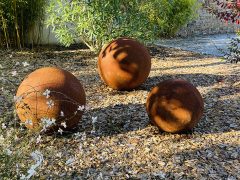 boules corten massif