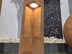 petit luminaire corten