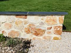 muret quartzite multi parement opus